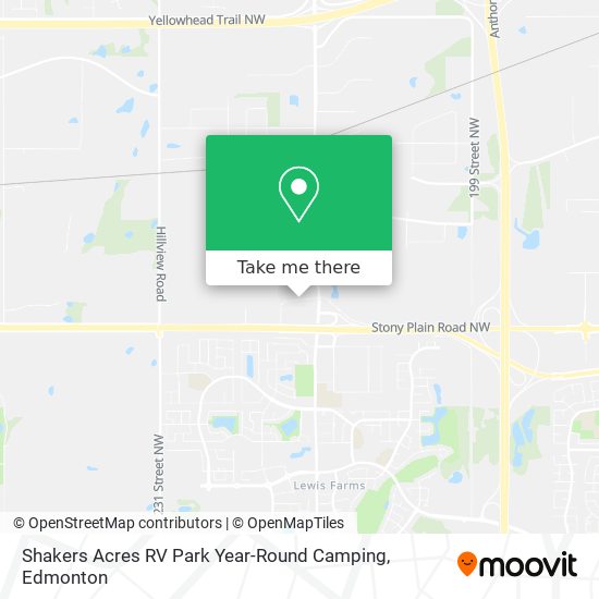 Shakers Acres RV Park Year-Round Camping plan