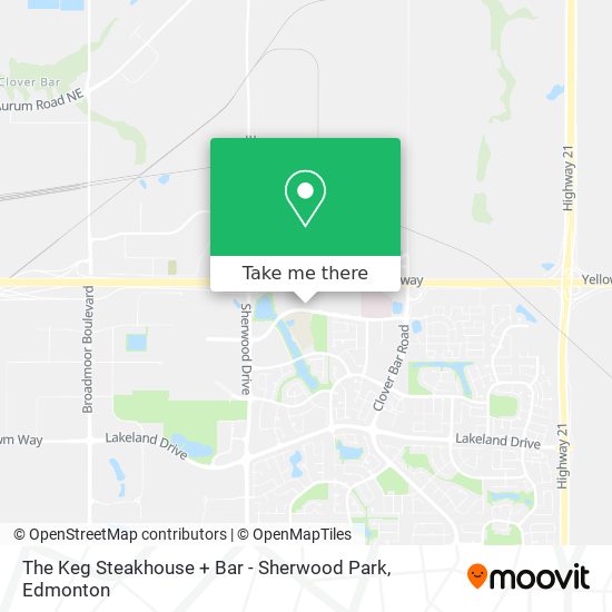 The Keg Steakhouse + Bar - Sherwood Park map