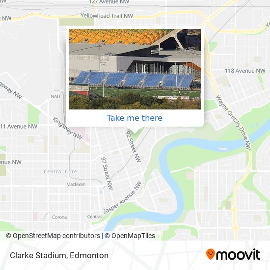 Clarke Stadium map