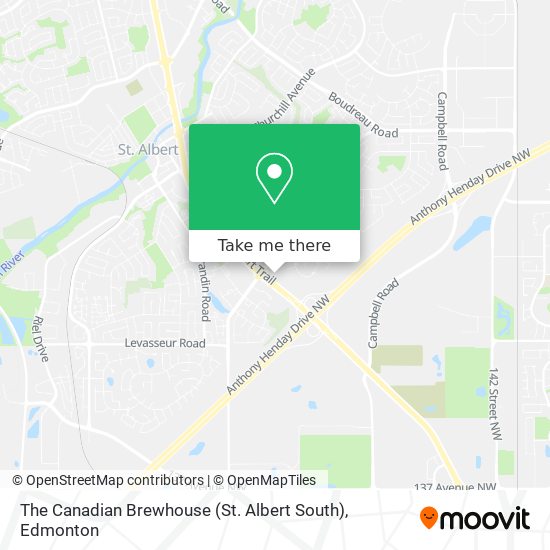 The Canadian Brewhouse (St. Albert South) map