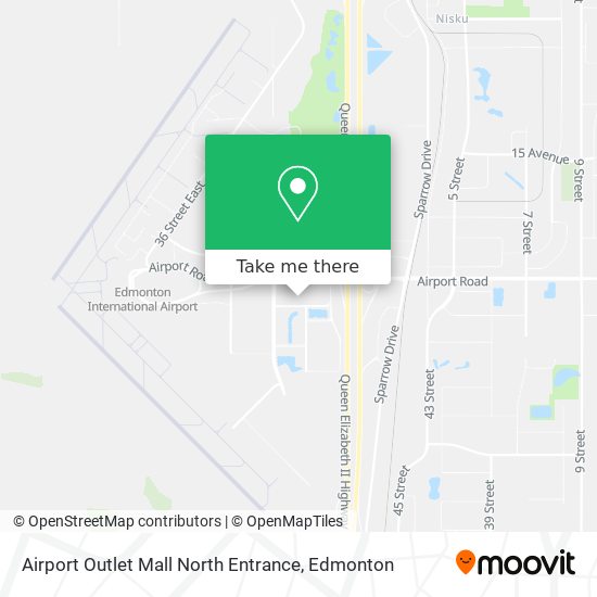 Airport Outlet Mall North Entrance plan