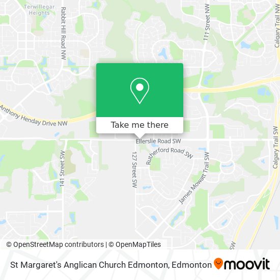 St Margaret's Anglican Church Edmonton map