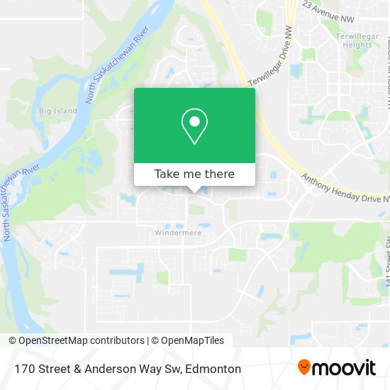 170 Street & Anderson Way Sw map