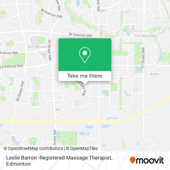 Leslie Barron -Registered Massage Therapist map