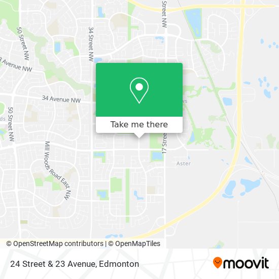 24 Street & 23 Avenue map
