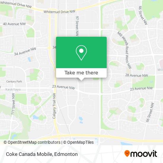 Coke Canada Mobile map