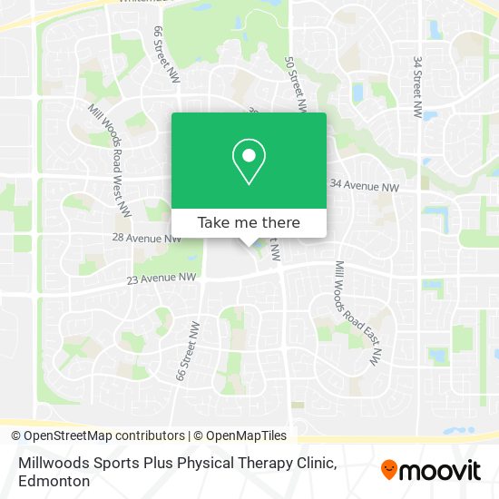 Millwoods Sports Plus Physical Therapy Clinic map