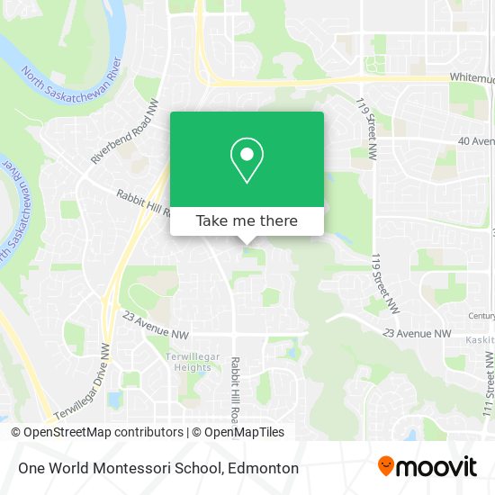 One World Montessori School map