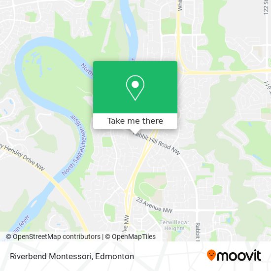 Riverbend Montessori map