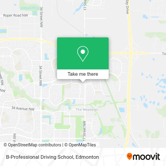 B-Professional Driving School map