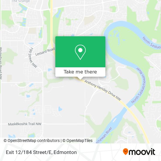 Exit 12/184 Street/E map