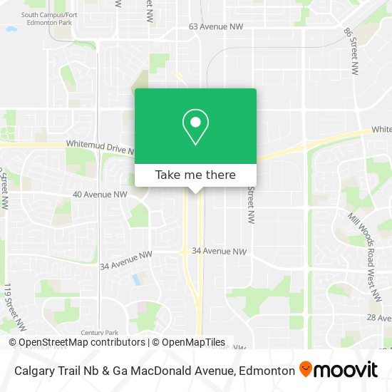 Calgary Trail Nb & Ga MacDonald Avenue plan