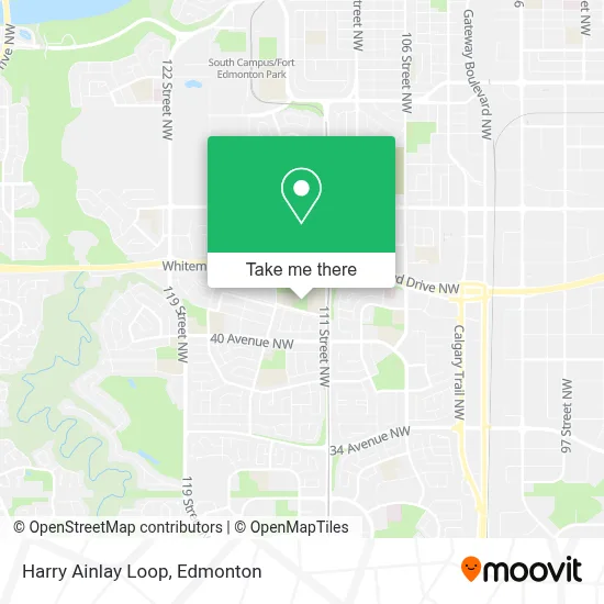Harry Ainlay Loop map