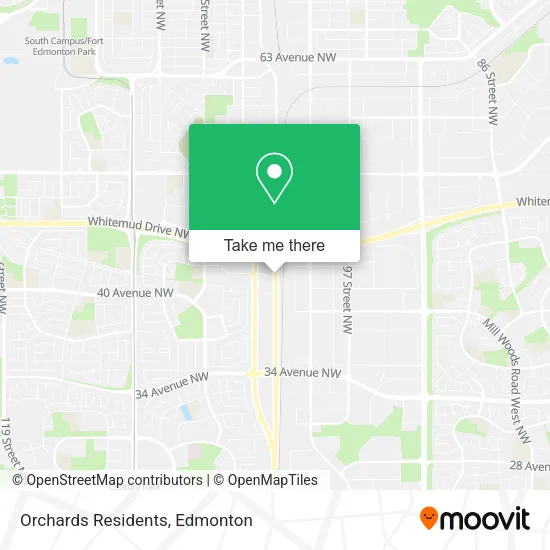 Orchards Residents map