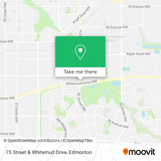75 Street & Whitemud Drive map