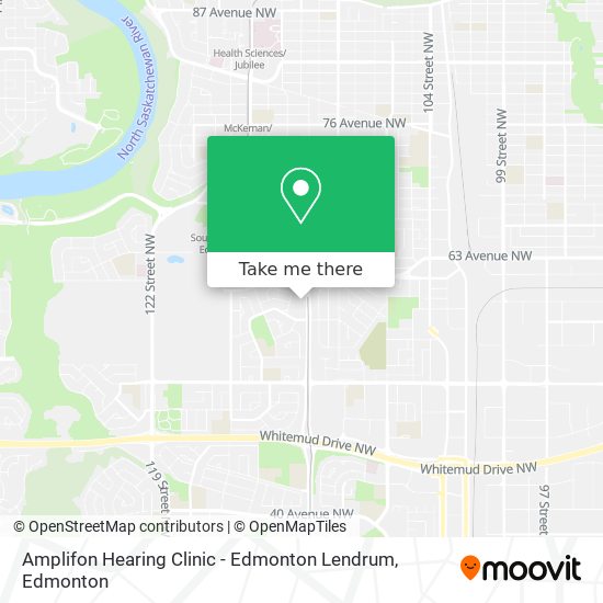 Amplifon Hearing Clinic - Edmonton Lendrum map