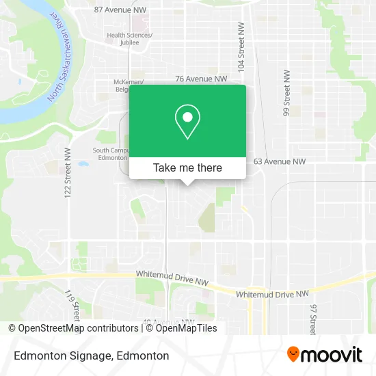 Edmonton Signage map