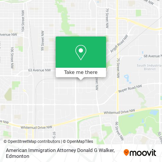 American Immigration Attorney Donald G Walker map