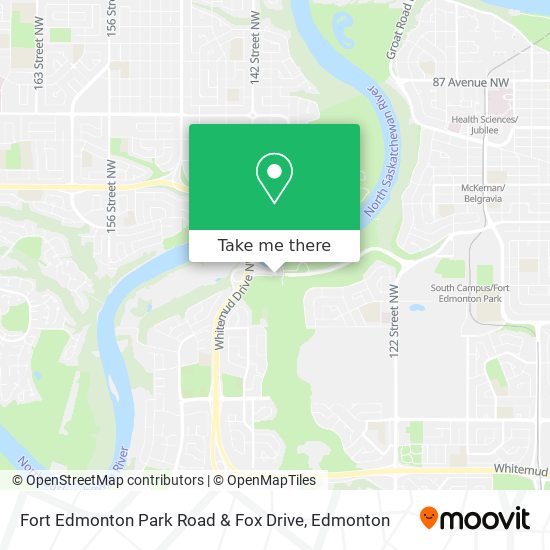 Fort Edmonton Park Road & Fox Drive plan