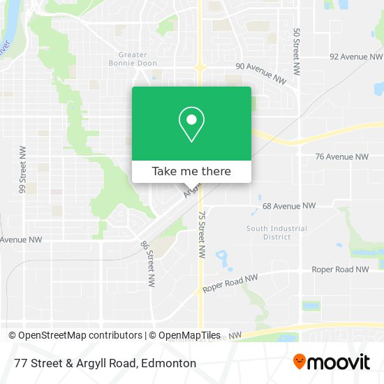 77 Street & Argyll Road plan