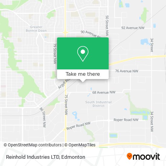 Reinhold Industries LTD map