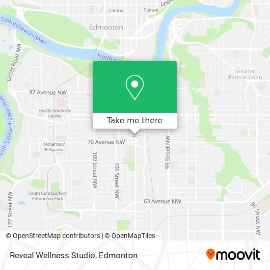 Reveal Wellness Studio map