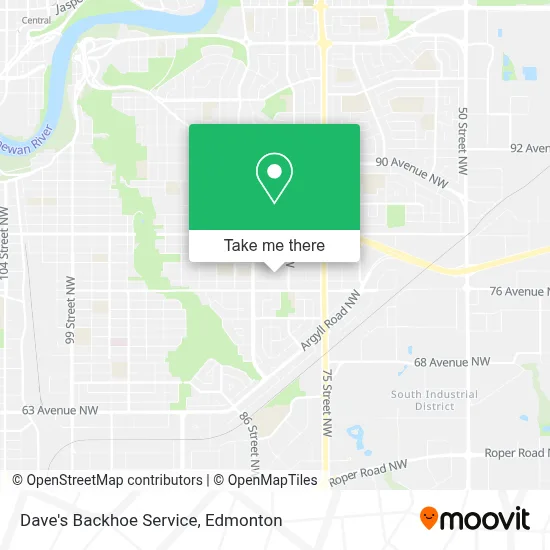 Dave's Backhoe Service map
