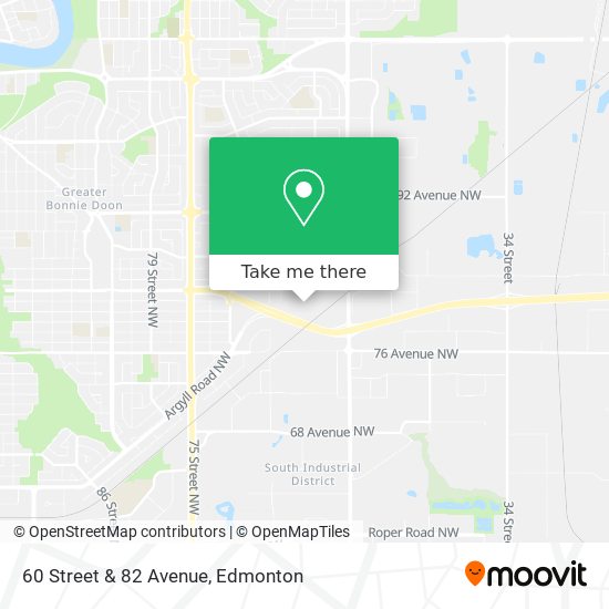 60 Street & 82 Avenue map