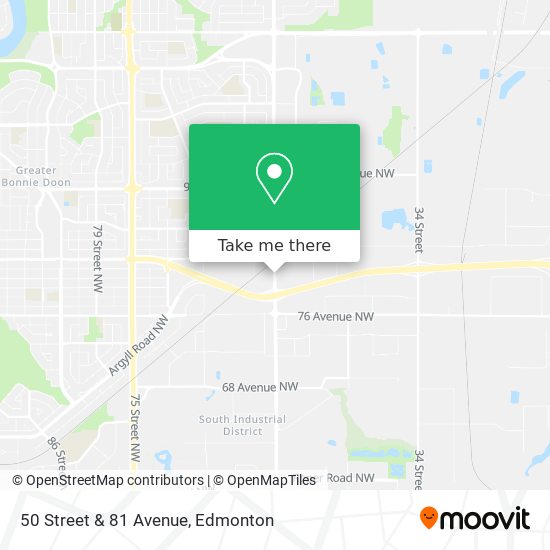 50 Street & 81 Avenue map