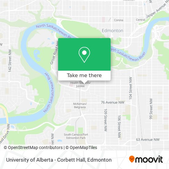 University of Alberta - Corbett Hall map