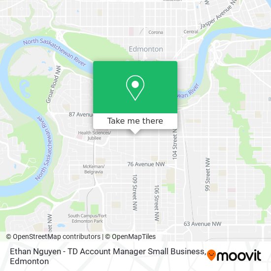 Ethan Nguyen - TD Account Manager Small Business map