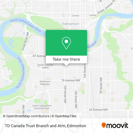 TD Canada Trust Branch and Atm map