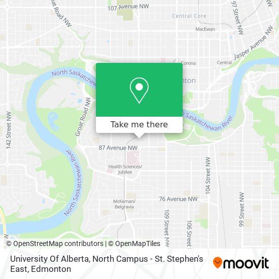 University Of Alberta, North Campus - St. Stephen's East plan