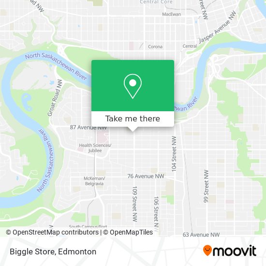 Biggle Store map