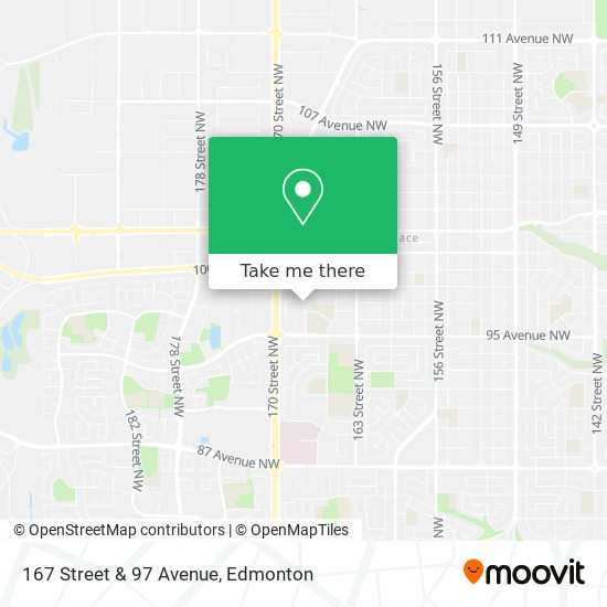167 Street & 97 Avenue map