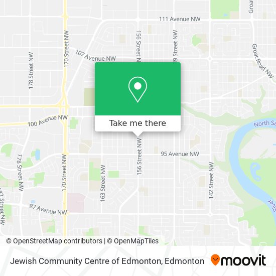 Jewish Community Centre of Edmonton map