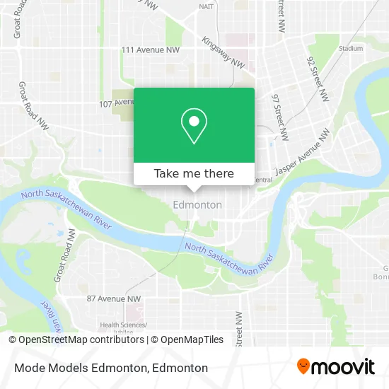 Mode Models Edmonton map