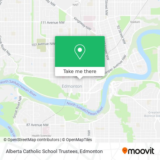 Alberta Catholic School Trustees map