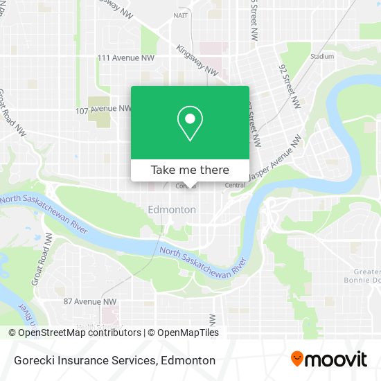 Gorecki Insurance Services map