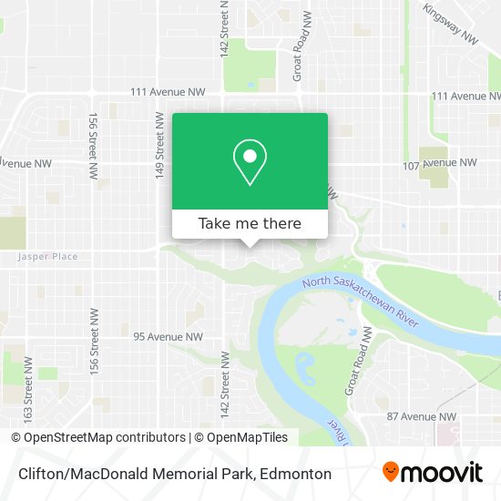 Clifton / MacDonald Memorial Park plan