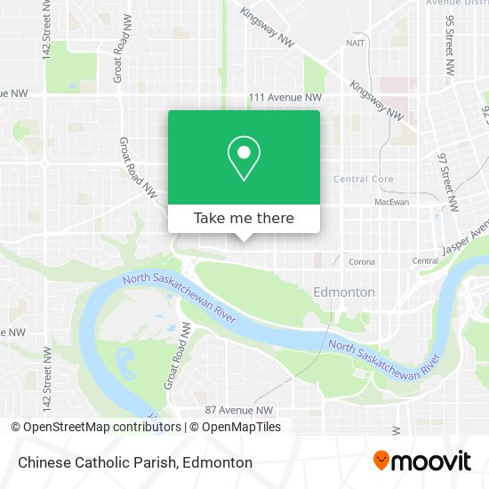 Chinese Catholic Parish map
