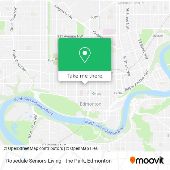Rosedale Seniors Living - the Park map