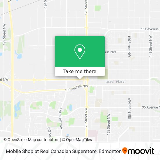Mobile Shop at Real Canadian Superstore map
