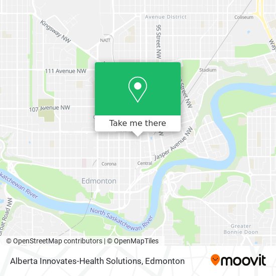 Alberta Innovates-Health Solutions map