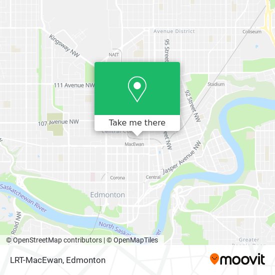 LRT-MacEwan map