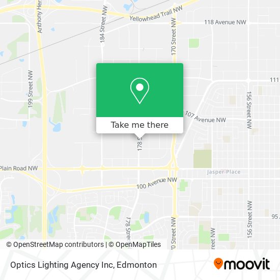 Optics Lighting Agency Inc map