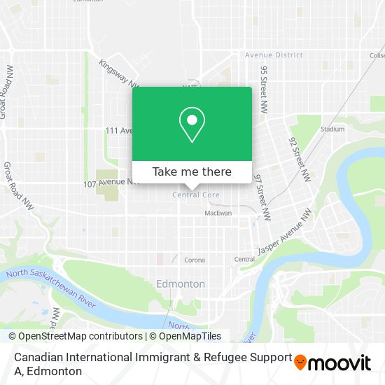 Canadian International Immigrant & Refugee Support A map