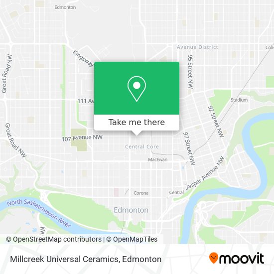 Millcreek Universal Ceramics map