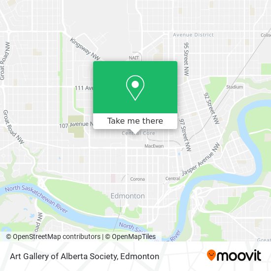 Art Gallery of Alberta Society map