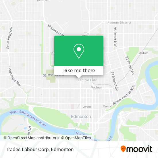 Trades Labour Corp map